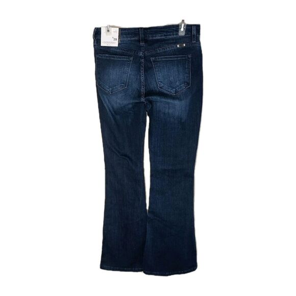 New Kan Can Women's Mid Rise Flare Denim Jeans KC6102DOP KanCan Wide Leg High - Picture 16 of 16